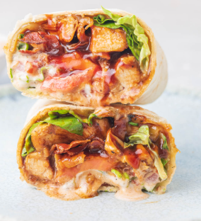 chicken bbq wrap 